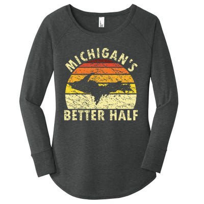 Upper Peninsula Yooper Upper Michigan Women's Perfect Tri Tunic Long Sleeve Shirt