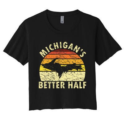 Upper Peninsula Yooper Upper Michigan Women's Crop Top Tee