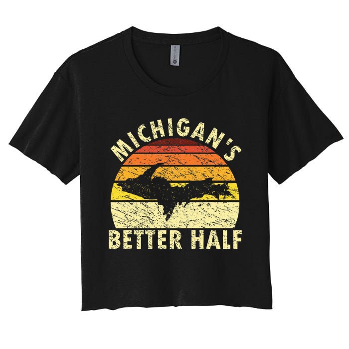 Upper Peninsula Yooper Upper Michigan Women's Crop Top Tee