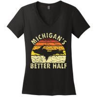 Upper Peninsula Yooper Upper Michigan Women's V-Neck T-Shirt