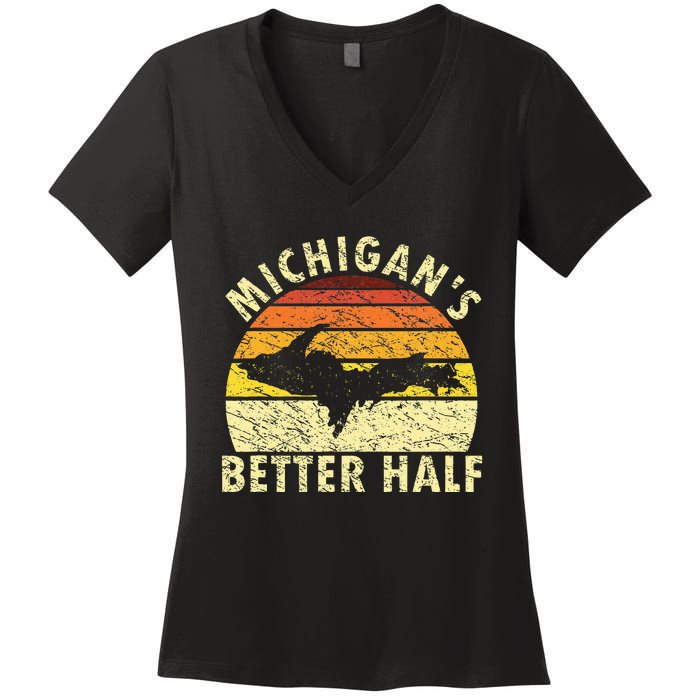 Upper Peninsula Yooper Upper Michigan Women's V-Neck T-Shirt