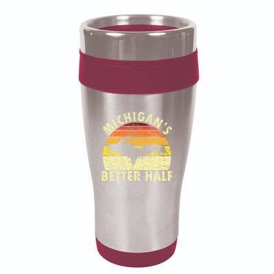 Upper Peninsula Yooper Upper Michigan 16oz Travel Tumbler