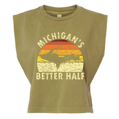 Upper Peninsula Yooper Upper Michigan Garment-Dyed Women's Muscle Tee