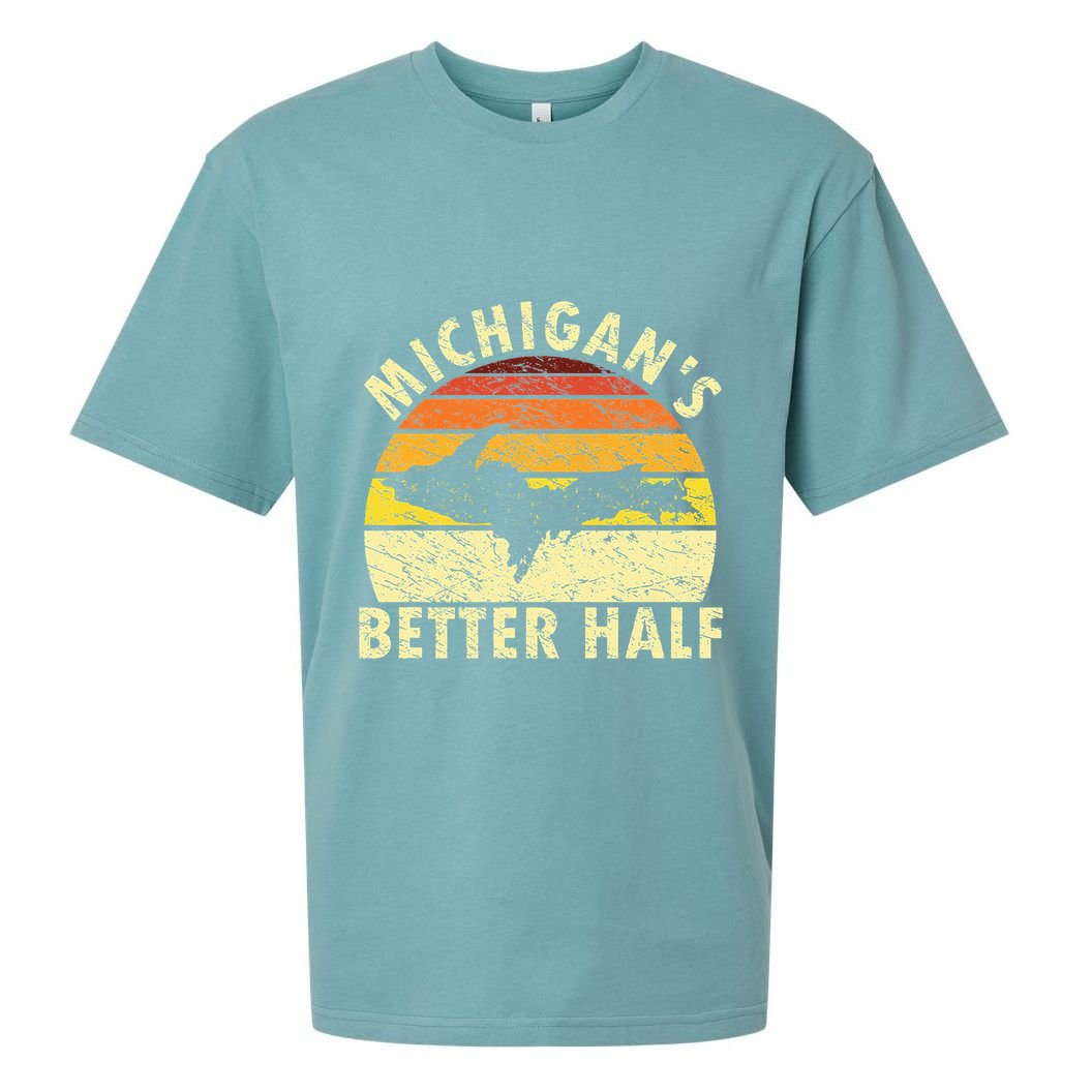 Upper Peninsula Yooper Upper Michigan Sueded Cloud Jersey T-Shirt