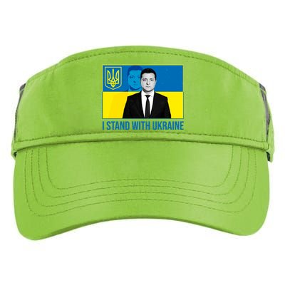 Ukrainian President Zelensky I Stand With Ukraine Adult Drive Performance Visor