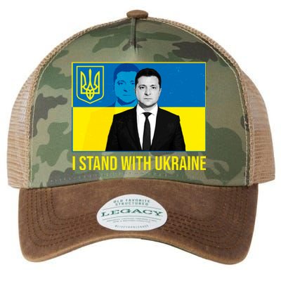 Ukrainian President Zelensky I Stand With Ukraine Legacy Tie Dye Trucker Hat