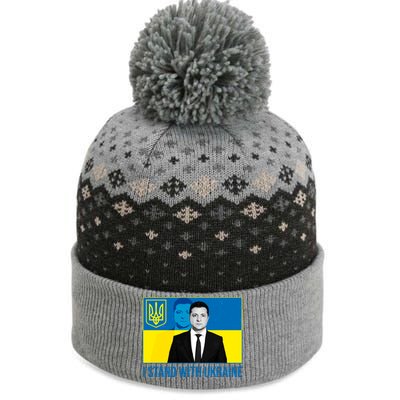 Ukrainian President Zelensky I Stand With Ukraine The Baniff Cuffed Pom Beanie