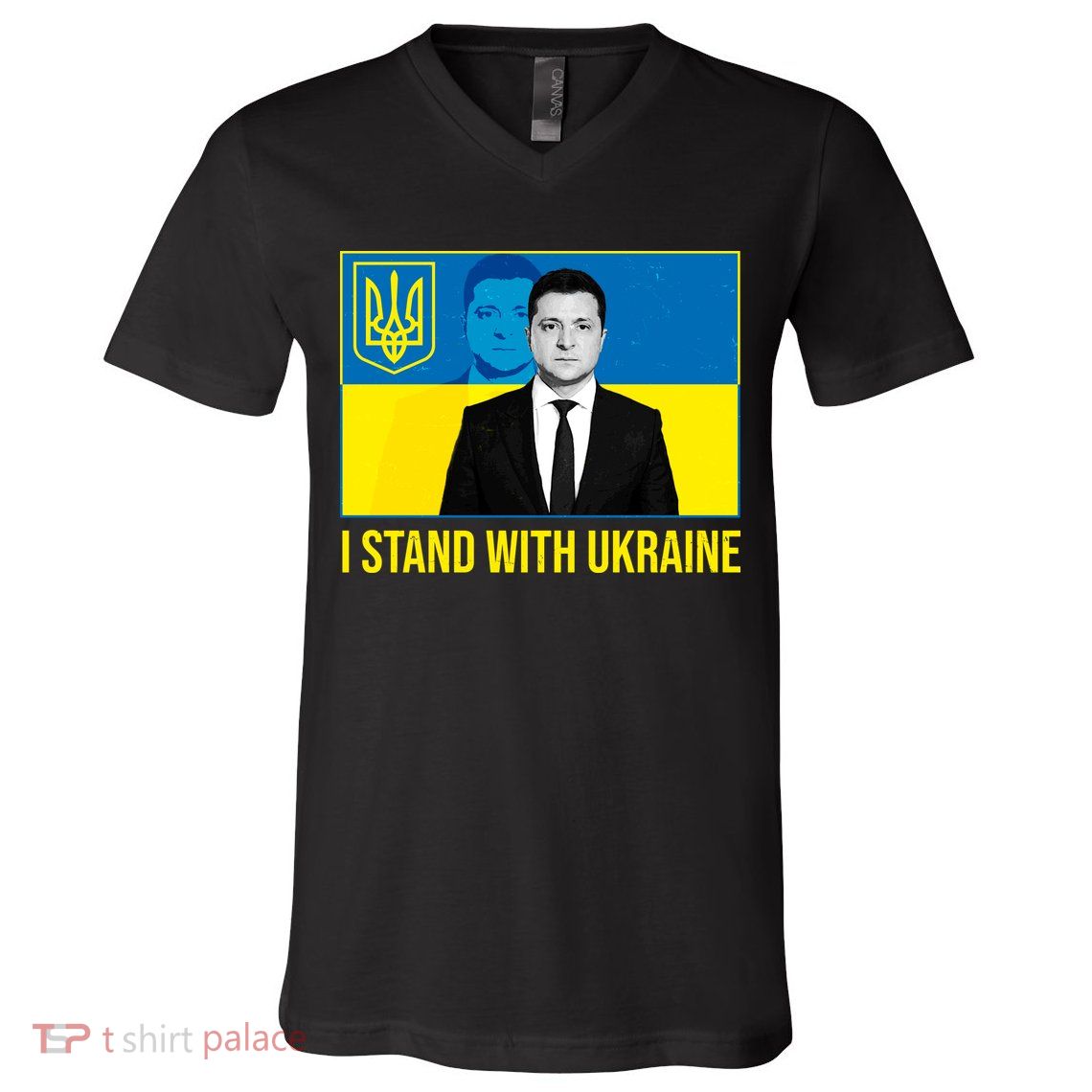 Ukrainian President Zelensky I Stand With Ukraine V-Neck T-Shirt