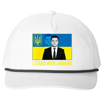 Ukrainian President Zelensky I Stand With Ukraine Snapback Five-Panel Rope Hat