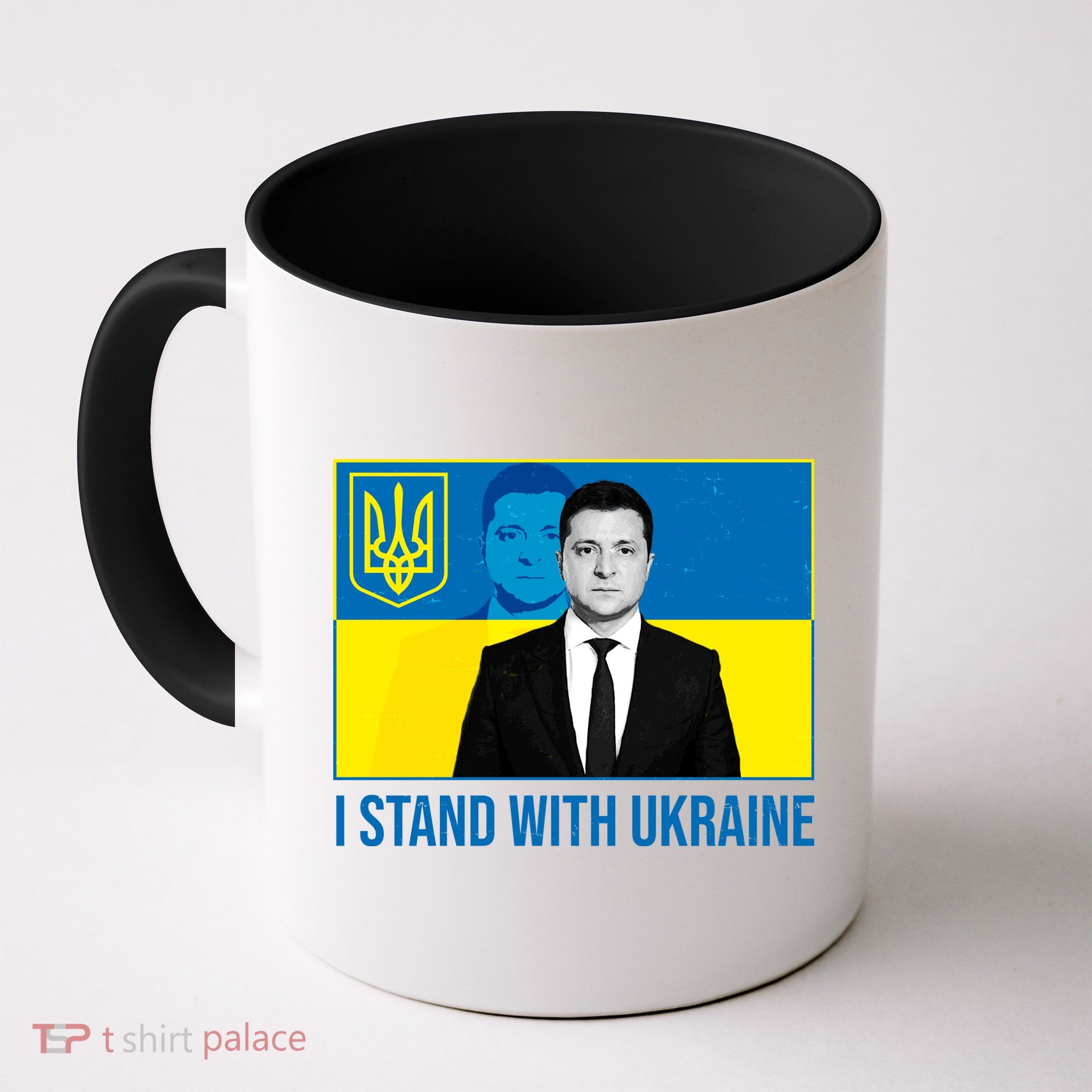 Ukrainian President Zelensky I Stand With Ukraine Coffee Mug