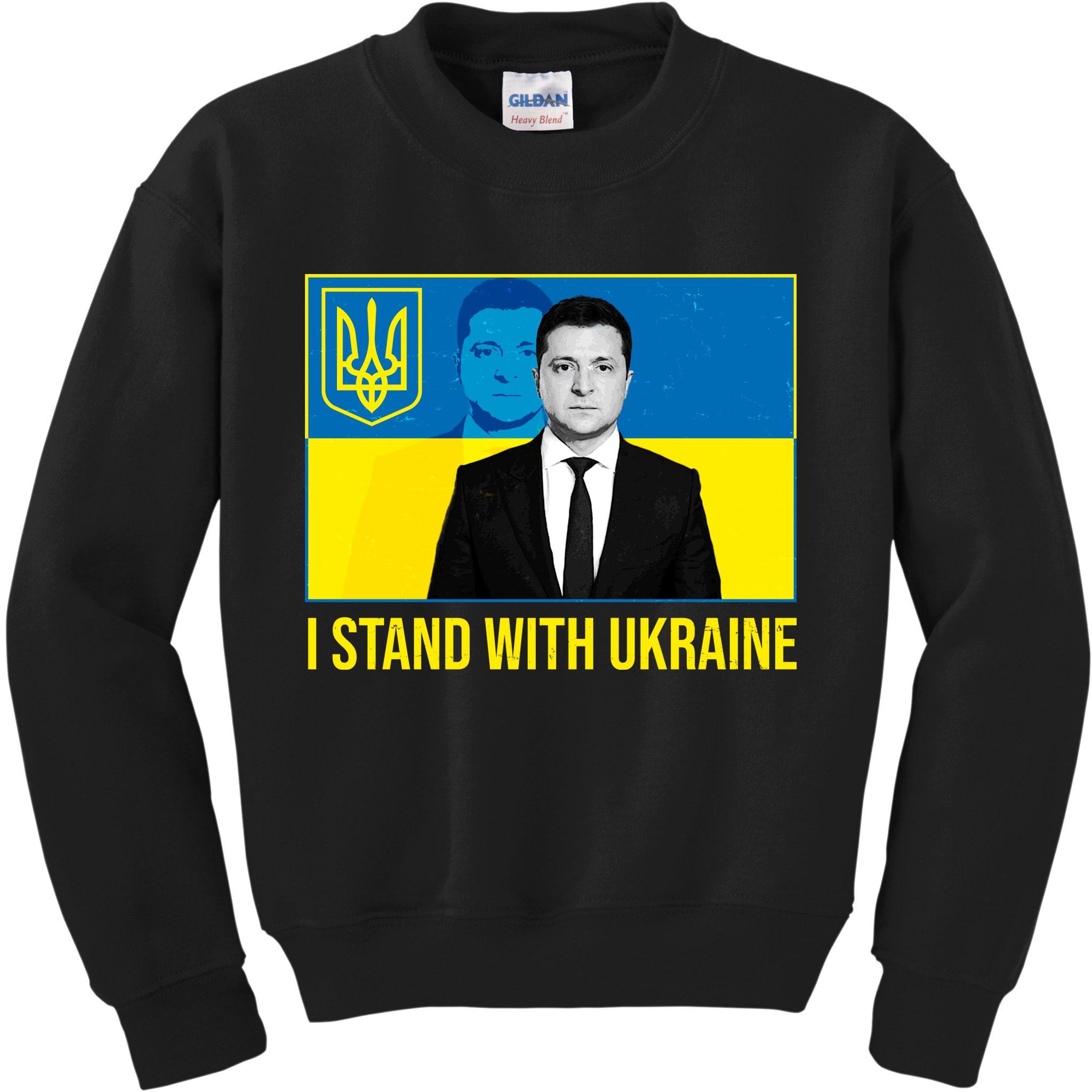 Ukrainian President Zelensky I Stand With Ukraine Kids Sweatshirt