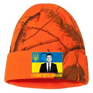 Ukrainian President Zelensky I Stand With Ukraine Kati Licensed 12" Camo Beanie