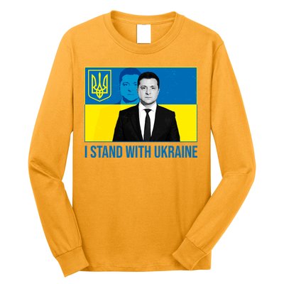 Ukrainian President Zelensky I Stand With Ukraine Long Sleeve Shirt