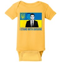 Ukrainian President Zelensky I Stand With Ukraine Baby Bodysuit