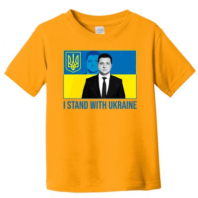 Ukrainian President Zelensky I Stand With Ukraine Toddler T-Shirt