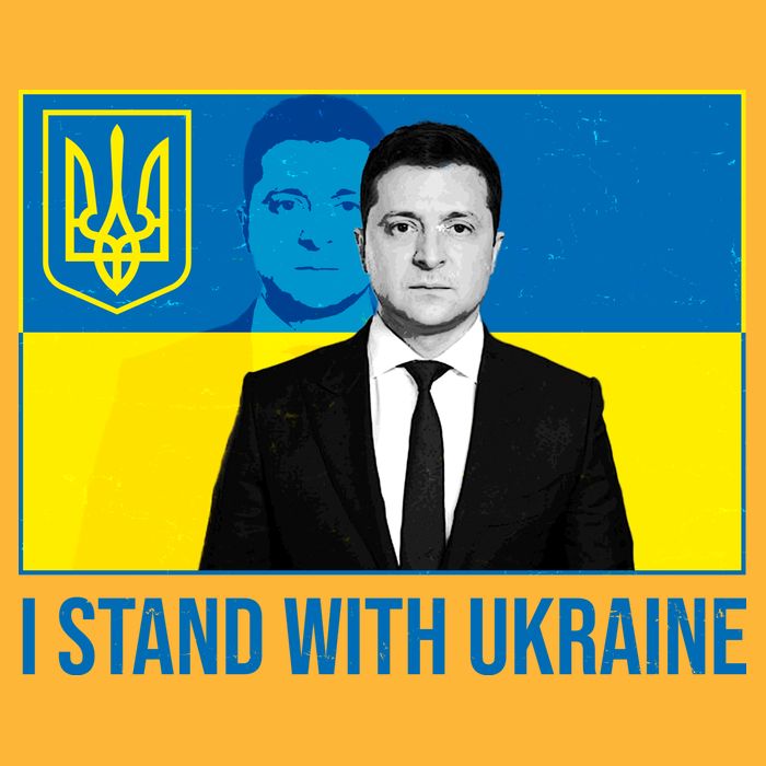 Ukrainian President Zelensky I Stand With Ukraine Kids T-Shirt