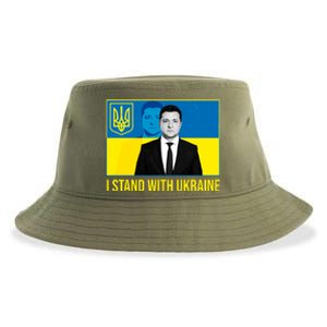 Ukrainian President Zelensky I Stand With Ukraine Sustainable Bucket Hat