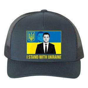 Ukrainian President Zelensky I Stand With Ukraine Yupoong Adult 5-Panel Trucker Hat