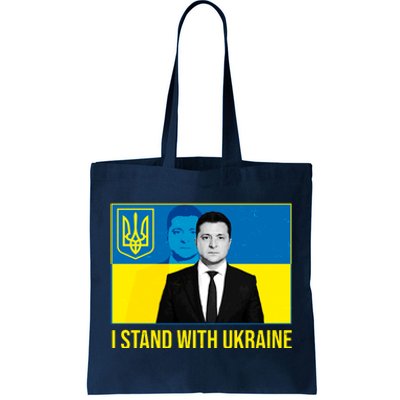 Ukrainian President Zelensky I Stand With Ukraine Tote Bag