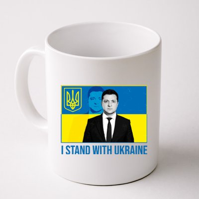 Ukrainian President Zelensky I Stand With Ukraine Coffee Mug