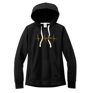 Utv Quad Bike 4x4 Offroad Vehicle Heartbeat Ekg Pulse Sxs Gift Women's Fleece Hoodie