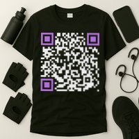 Unique Qr Code With Humorous Hidden Message T-Shirt