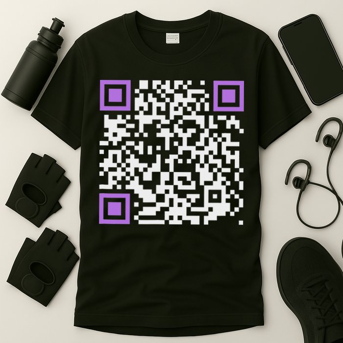 Unique Qr Code With Humorous Hidden Message T-Shirt