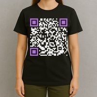 Unique Qr Code With Humorous Hidden Message T-Shirt