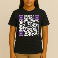 Unique Qr Code With Humorous Hidden Message T-Shirt
