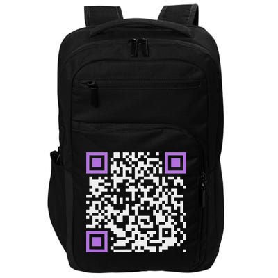 Unique Qr Code With Humorous Hidden Message Impact Tech Backpack