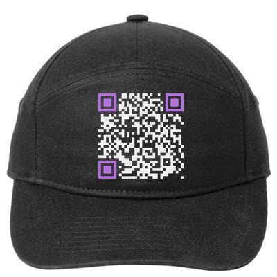 Unique Qr Code With Humorous Hidden Message 7-Panel Snapback Hat