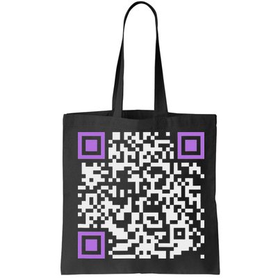 Unique Qr Code With Humorous Hidden Message Tote Bag