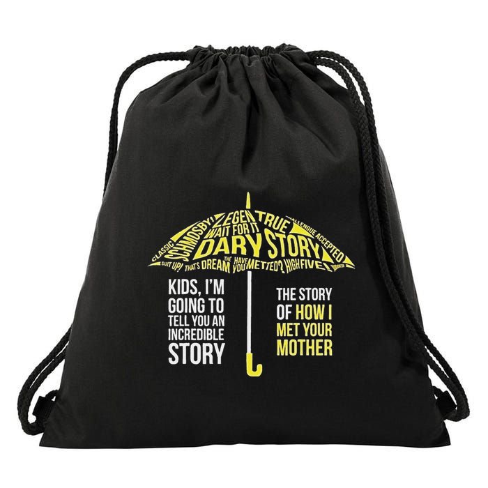 Umbrella Quote Collections How I Met Your Mother Classic Drawstring Bag