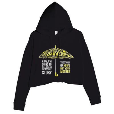 Umbrella Quote Collections How I Met Your Mother Classic Crop Fleece Hoodie