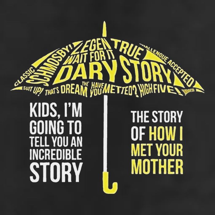 Umbrella Quote Collections How I Met Your Mother Classic 25L Jumbo Tote