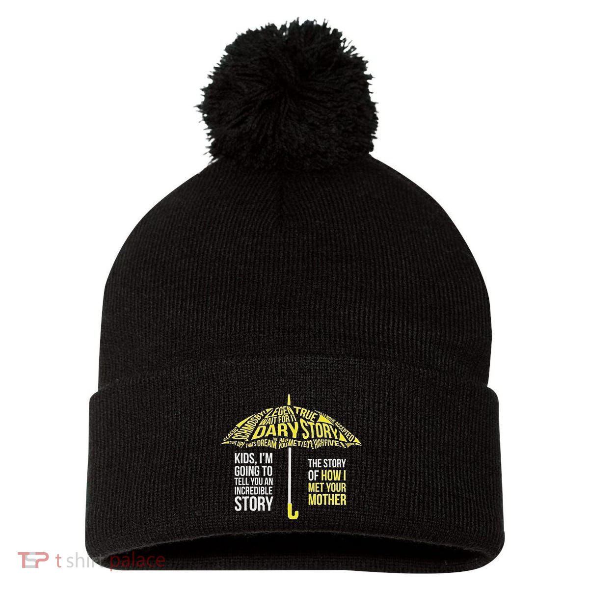Umbrella Quote Collections How I Met Your Mother Classic Pom Pom 12in Knit Beanie