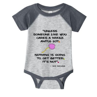 Unless Quote Earth Day Science March On Washington Infant Baby Jersey Bodysuit