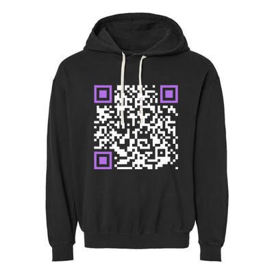 Unique Qrcode With Humorous Hidden Message Garment-Dyed Fleece Hoodie