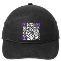 Unique Qrcode With Humorous Hidden Message 7-Panel Snapback Hat