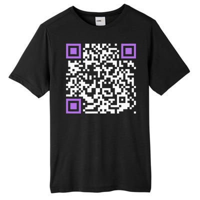 Unique Qrcode With Humorous Hidden Message Tall Fusion ChromaSoft Performance T-Shirt