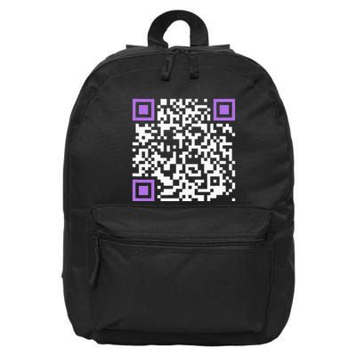Unique Qrcode With Humorous Hidden Message 16 in Basic Backpack