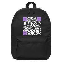 Unique Qrcode With Humorous Hidden Message 16 in Basic Backpack