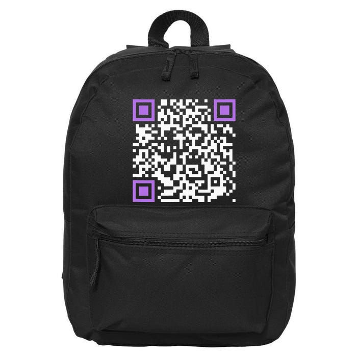 Unique Qrcode With Humorous Hidden Message 16 in Basic Backpack