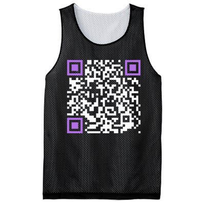 Unique Qrcode With Humorous Hidden Message Mesh Reversible Basketball Jersey Tank