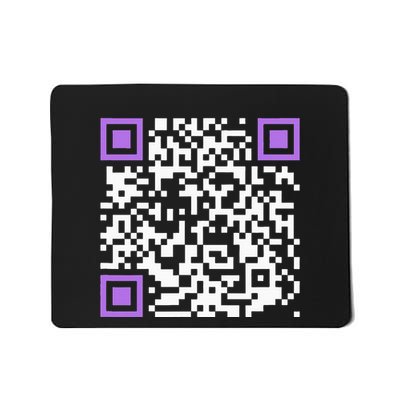 Unique Qrcode With Humorous Hidden Message Mousepad