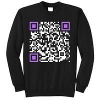 Unique Qrcode With Humorous Hidden Message Tall Sweatshirt