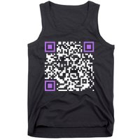 Unique Qrcode With Humorous Hidden Message Tank Top