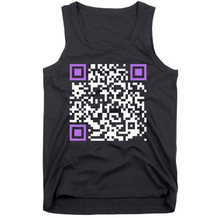 Unique Qrcode With Humorous Hidden Message Tank Top