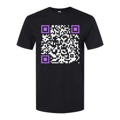 Unique Qrcode With Humorous Hidden Message Softstyle CVC T-Shirt