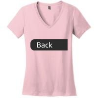 Unique Qrcode With Humorous Hidden Message Women's V-Neck T-Shirt